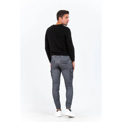 Gas Gray Cotton Cargo Pants - XS