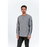 Gas Gray Cotton Long Sleeve T-Shirt