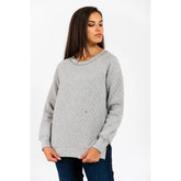 Gas Gray Cotton Sweatshirt - XXS