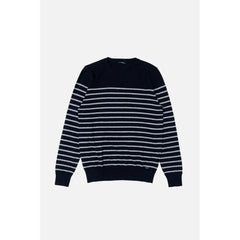 Gas Navy Blue Cotton Cashmere Sweater