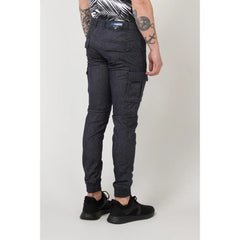 Gas Navy Blue Polyester Cargo Pants - XS