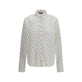 GCDS White Cotton Pattern Shirt - One Size