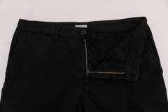 GF Ferre Black Cotton Stretch Chinos Pants - IT54 | XXL - Chinos