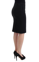 GF Ferre Black Straight Pencil Skirt - Skirts