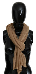 GF Ferre Brown Neck Wrap Winter Shawl Foulard Scarf - Scarves & Shawls