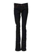 GF Ferre Dark Blue Cotton Mid Waisted Skinny Denim Jeans - W27 - Jeans