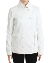 GF Ferre White Double Breasted Jacket Coat Blazer - IT40 - Sport Jackets