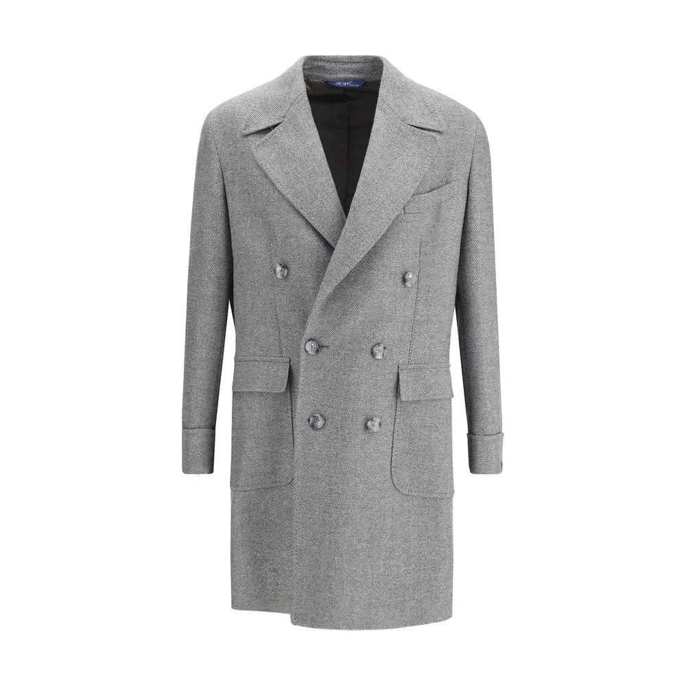 Gi Capri Gray Fleece Wool Coat