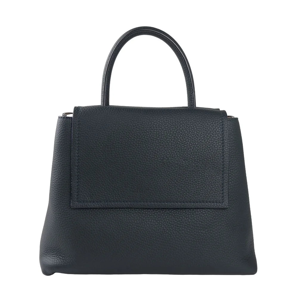 Giada Blue Leather Handbag - Satchel Bags