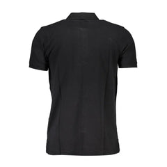Gianmarco Venturi Black Cotton Polo Shirt