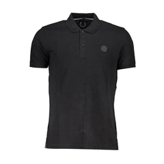 Gianmarco Venturi Black Cotton Polo Shirt