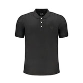 Gianmarco Venturi Black Cotton Polo Shirt - Polos