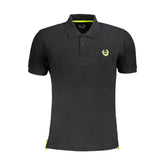 Gianmarco Venturi Black Cotton Polo Shirt - Polos