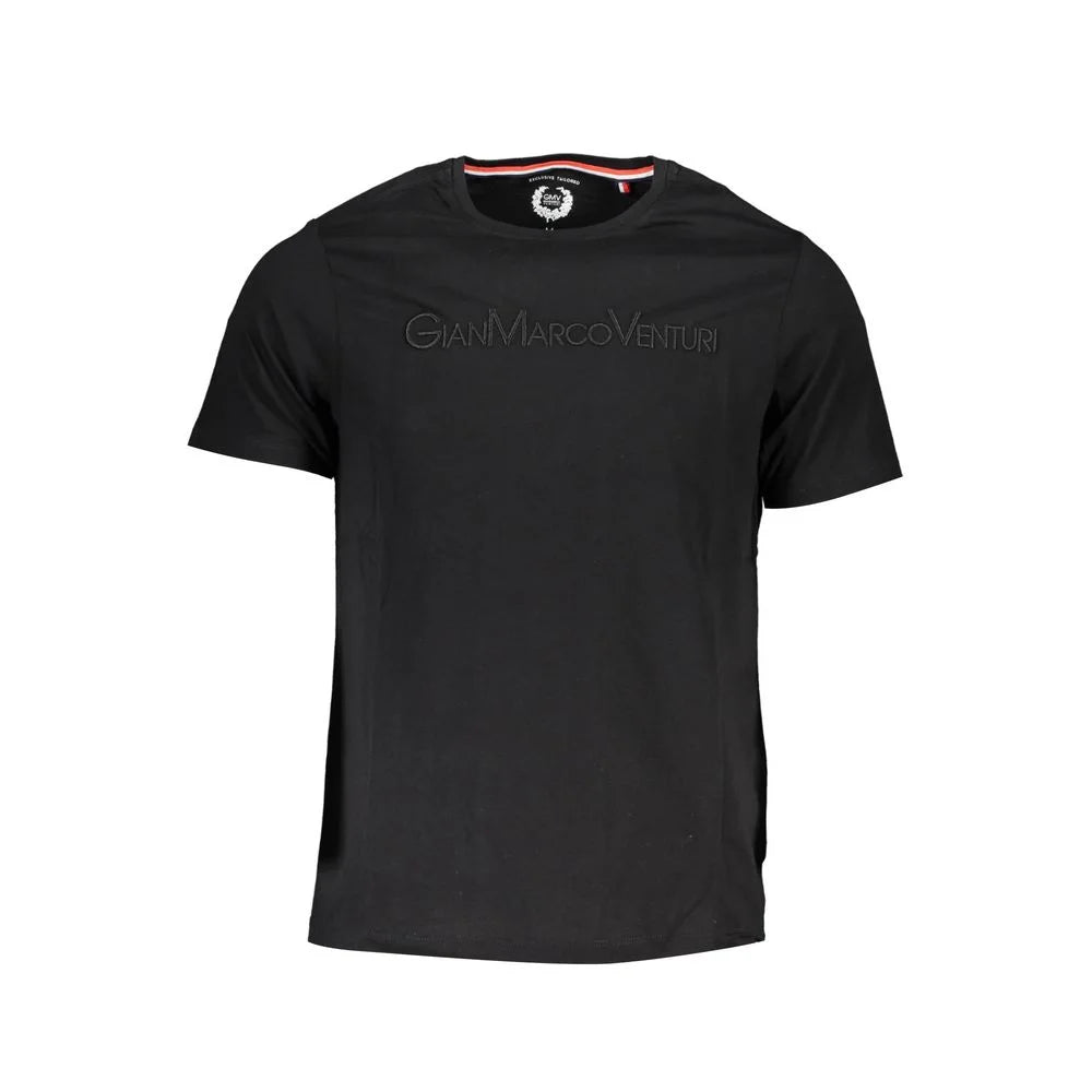 Gianmarco Venturi Black Cotton T-Shirt - XL - T-Shirts