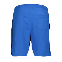 Gianmarco Venturi Blue Cotton Pant - Jogger Shorts