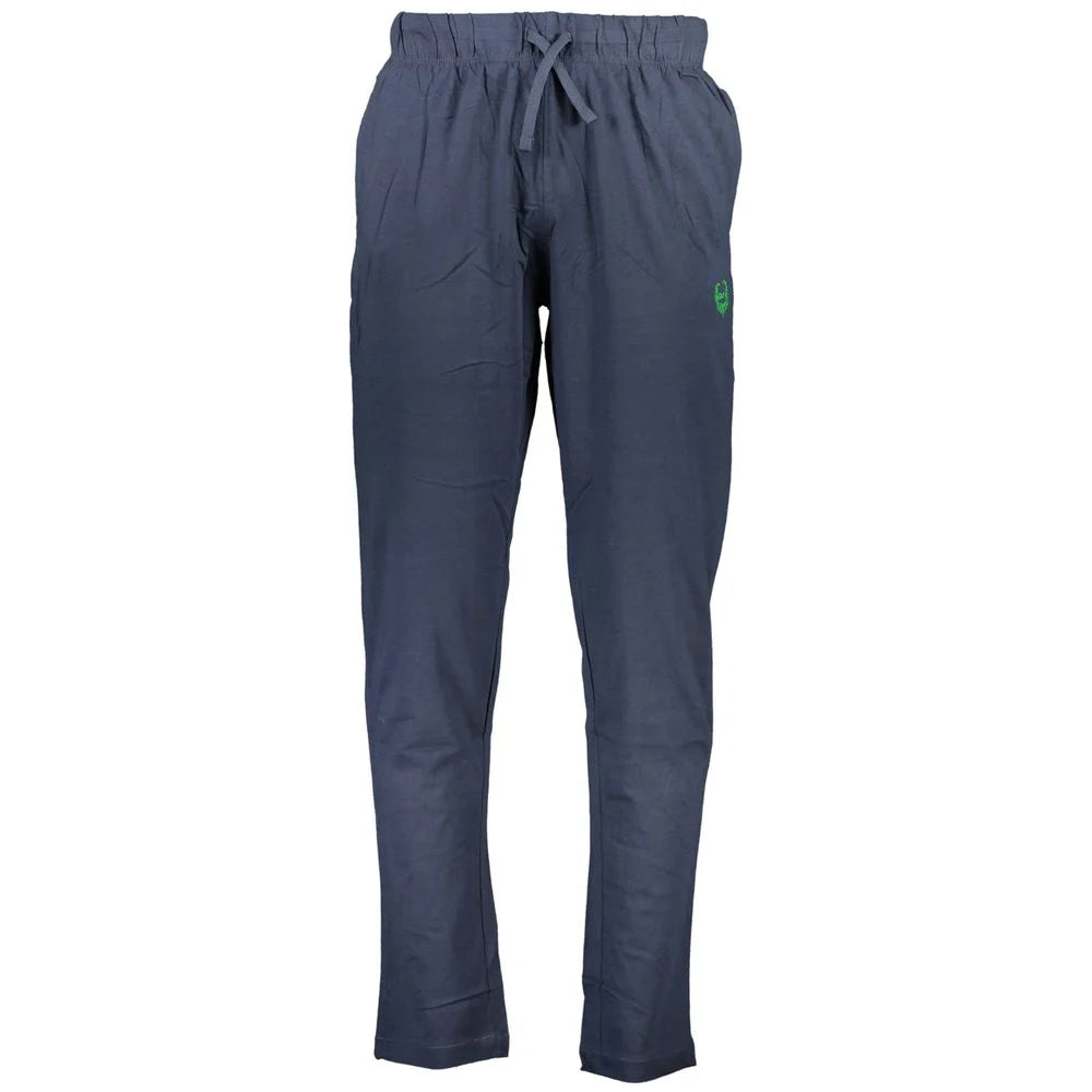 Gianmarco Venturi Blue Cotton Pant - Training Pants