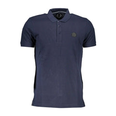 Gianmarco Venturi Blue Cotton Polo Shirt