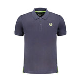 Gianmarco Venturi Blue Cotton Polo Shirt - Polos