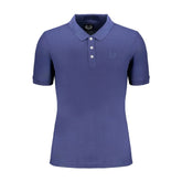 Gianmarco Venturi Blue Cotton Polo Shirt - Polos