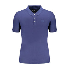 Gianmarco Venturi Blue Cotton Polo Shirt - Polos