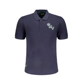 Gianmarco Venturi Blue Cotton Polo Shirt - Polos