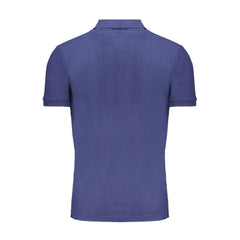 Gianmarco Venturi Blue Cotton Polo Shirt - Polos