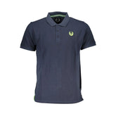 Gianmarco Venturi Blue Cotton Polo Shirt - Polos