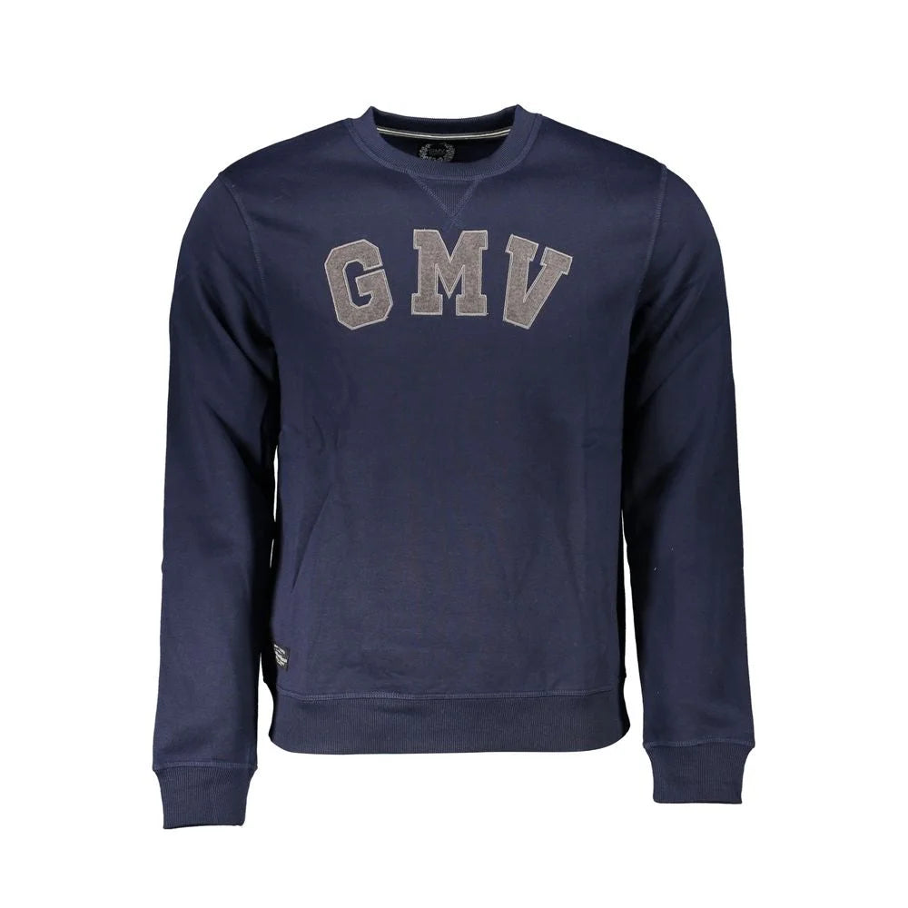 Gianmarco Venturi Blue Cotton Sweatshirt - Sweatshirts