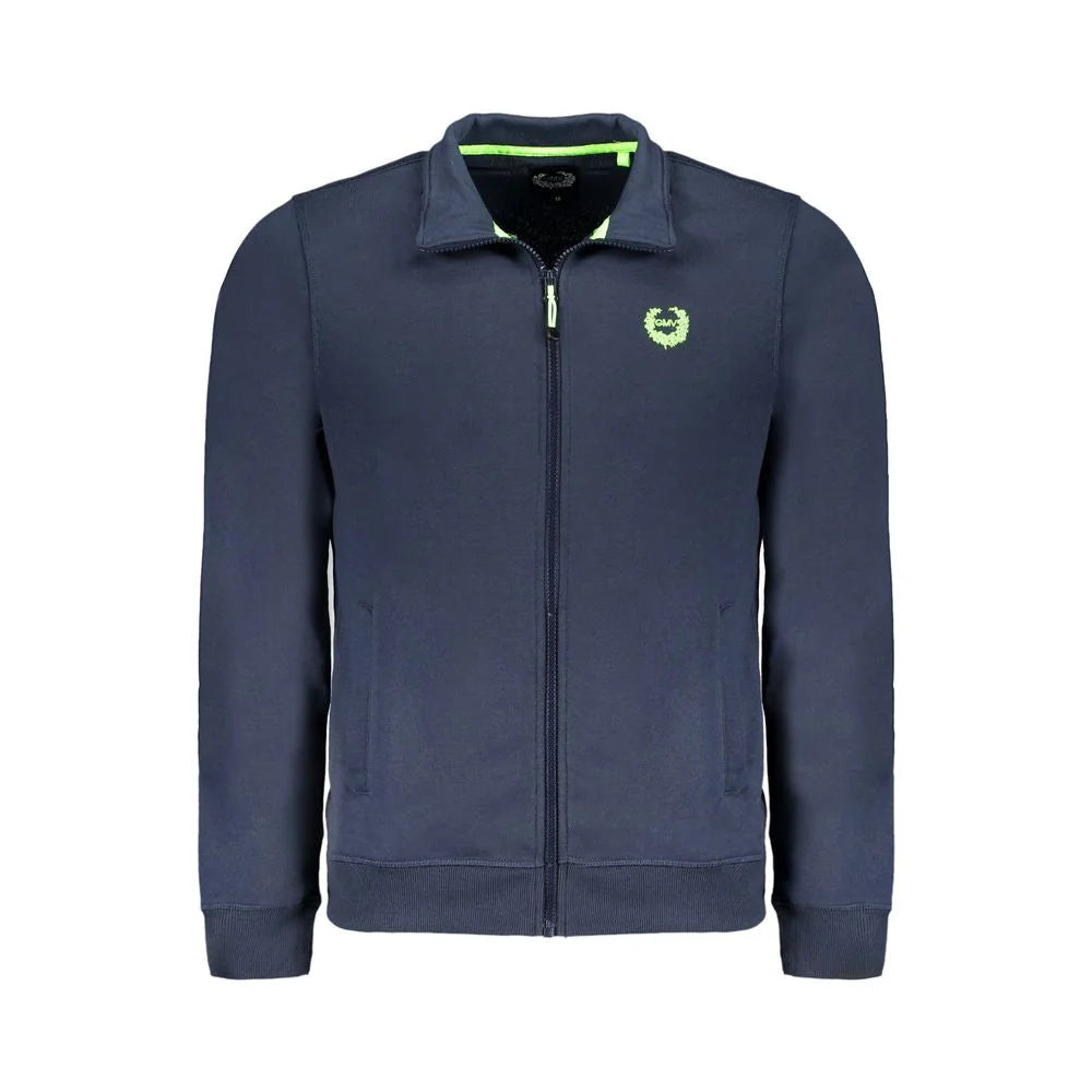 Gianmarco Venturi Blue Cotton Sweatshirt - XXL - Sweatshirts