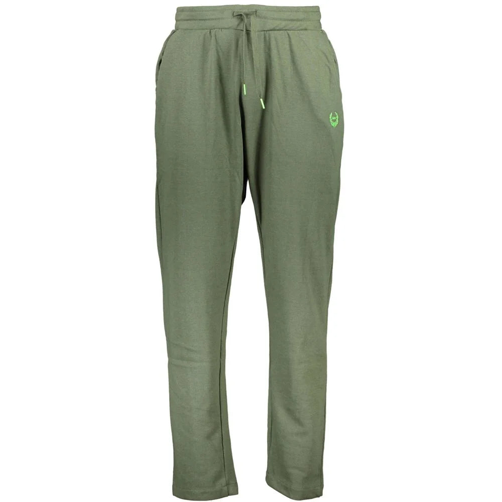 Gianmarco Venturi Green Cotton Pant - Joggers