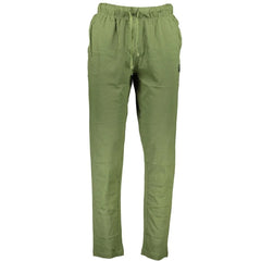 Gianmarco Venturi Green Cotton Pant - Training Pants