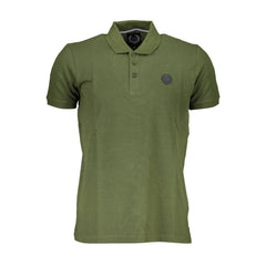 Gianmarco Venturi Green Cotton Polo Shirt - Polos