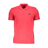 Gianmarco Venturi Red Cotton Polo Shirt