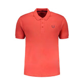 Gianmarco Venturi Red Cotton Polo Shirt - Polos