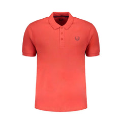 Gianmarco Venturi Red Cotton Polo Shirt - Polos