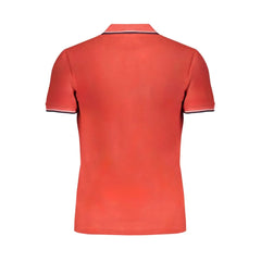 Gianmarco Venturi Red Cotton Polo Shirt - Polos