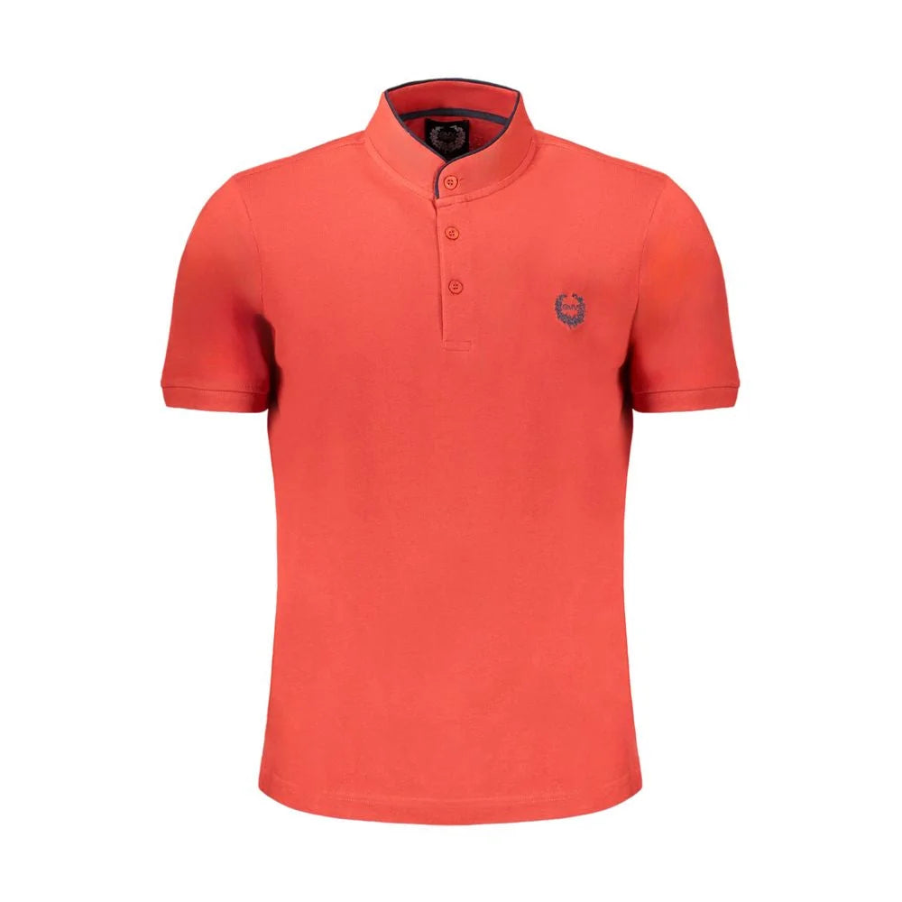 Gianmarco Venturi Red Cotton Polo Shirt - Polos