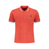 Gianmarco Venturi Red Cotton Polo Shirt - Polos