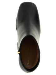 Gianvito Rossi Black Calfskin Ankle Boots