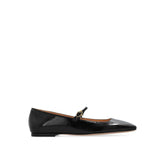 Gianvito Rossi Black Calfskin Ballet Flats