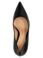 Gianvito Rossi Black Calfskin High Heel Pumps