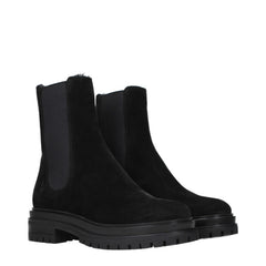 Gianvito Rossi Black Leather Ankle Boots