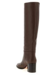Gianvito Rossi Brown Calfskin Over The Knee - EU41/US11