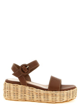 Gianvito Rossi Brown Calfskin Wedge Sandals - EU37/US7