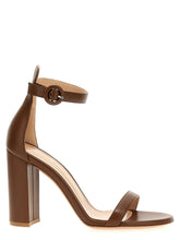 Gianvito Rossi Brown Goatskin Stiletto Heel Sandals