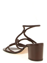 Gianvito Rossi Brown Lamb Leather Platform Sandals - EU36/US6