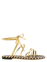 Gianvito Rossi Gold Lamb Leather Flat Sandals - EU41/US11