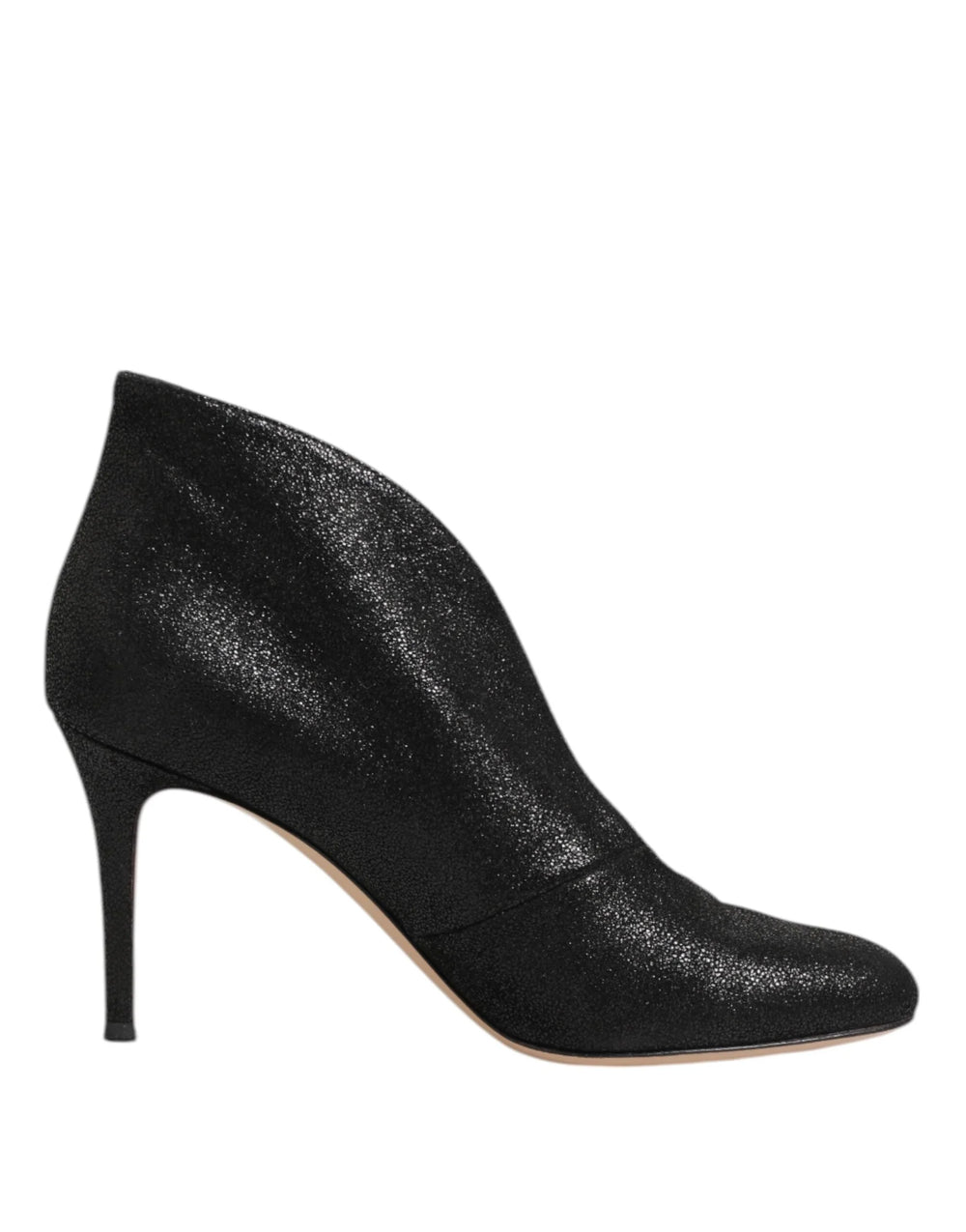 Gianvito Rossi Metallic Black Pump Stiletto Heels Shoes - EU39/US8.5 - Heels