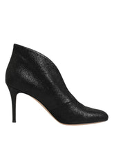 Gianvito Rossi Metallic Black Pump Stiletto Heels Shoes - EU39/US8.5 - Heels