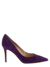 Escarpins à talons hauts Gianvito Rossi en daim violet et cuir - EU36/US6
